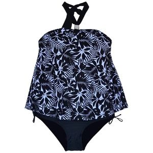 NWT S Fit Plus Size Tankini Bikini Swimsuit 16-24